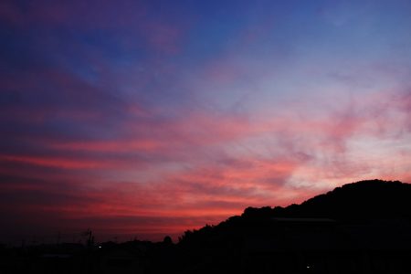 昨日の空は…