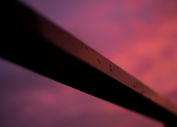 雨あがりの夕空