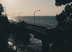 海岸線を見下ろして