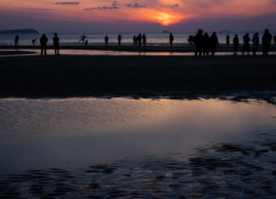 続・とある海岸でのある日の夕景