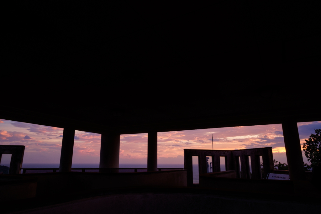 パノラマの夕焼け