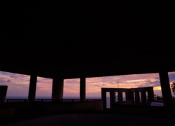 パノラマの夕焼け