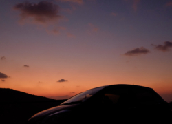 今年最初の夕景は